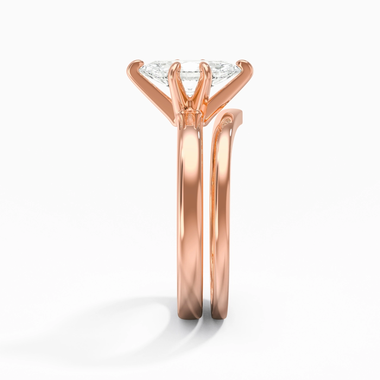 Classic Marquise Cut Wedding Ring Set