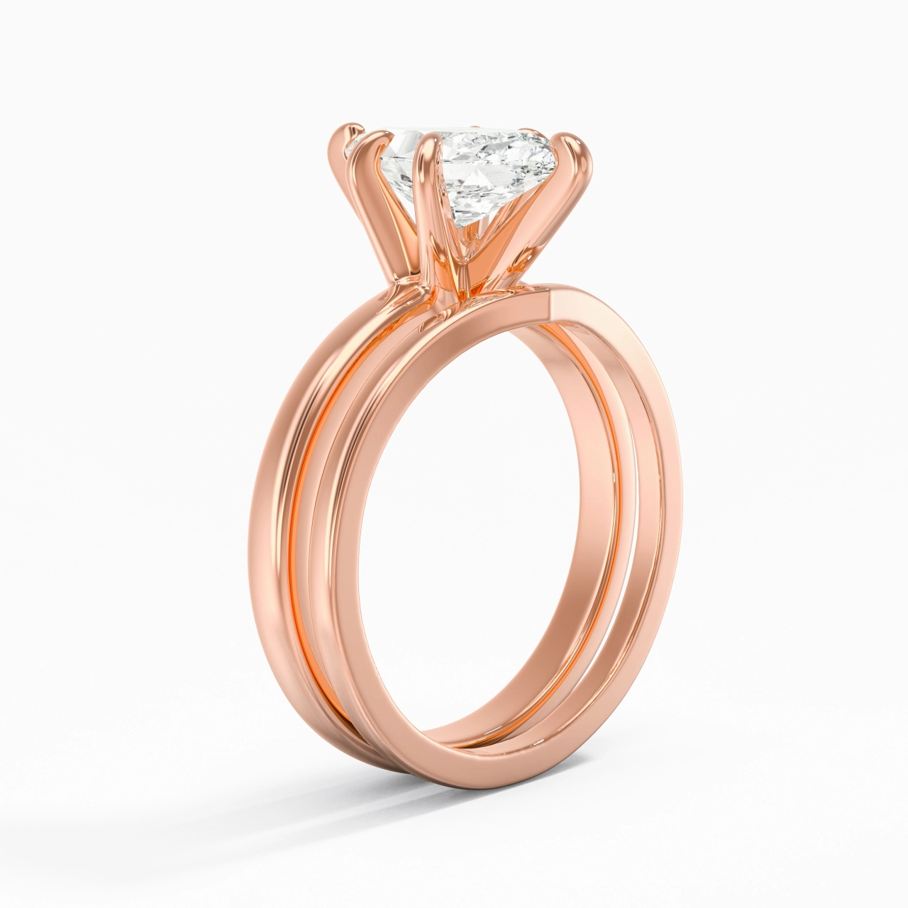 Classic Marquise Cut Wedding Ring Set