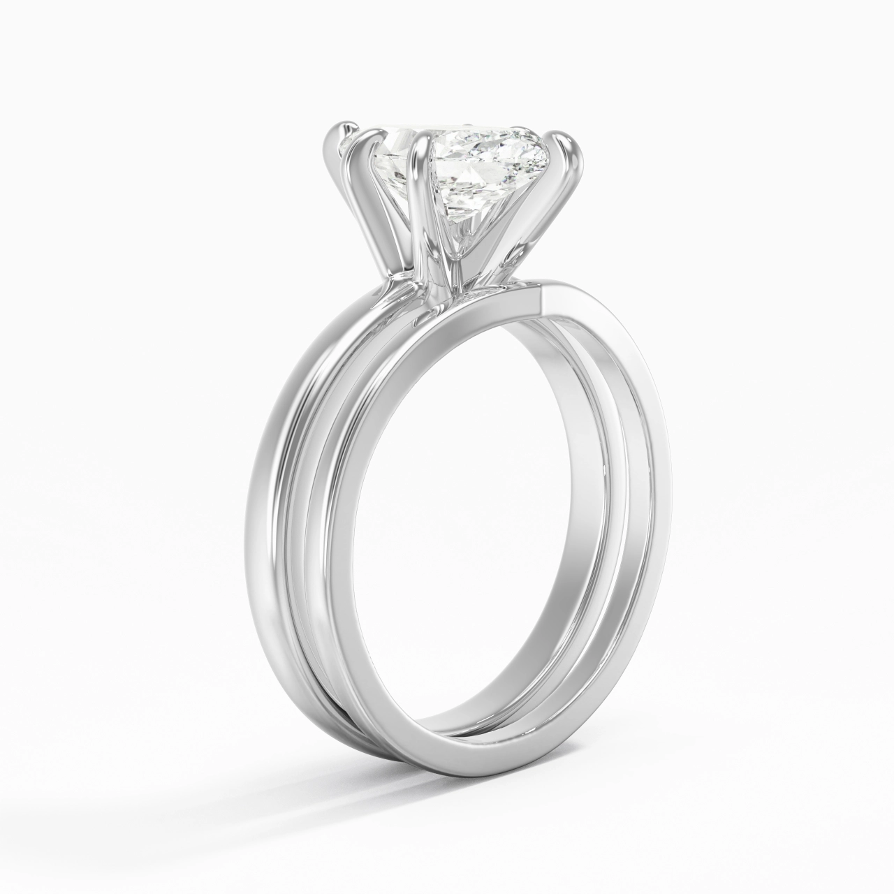 Classic Marquise Cut Wedding Ring Set