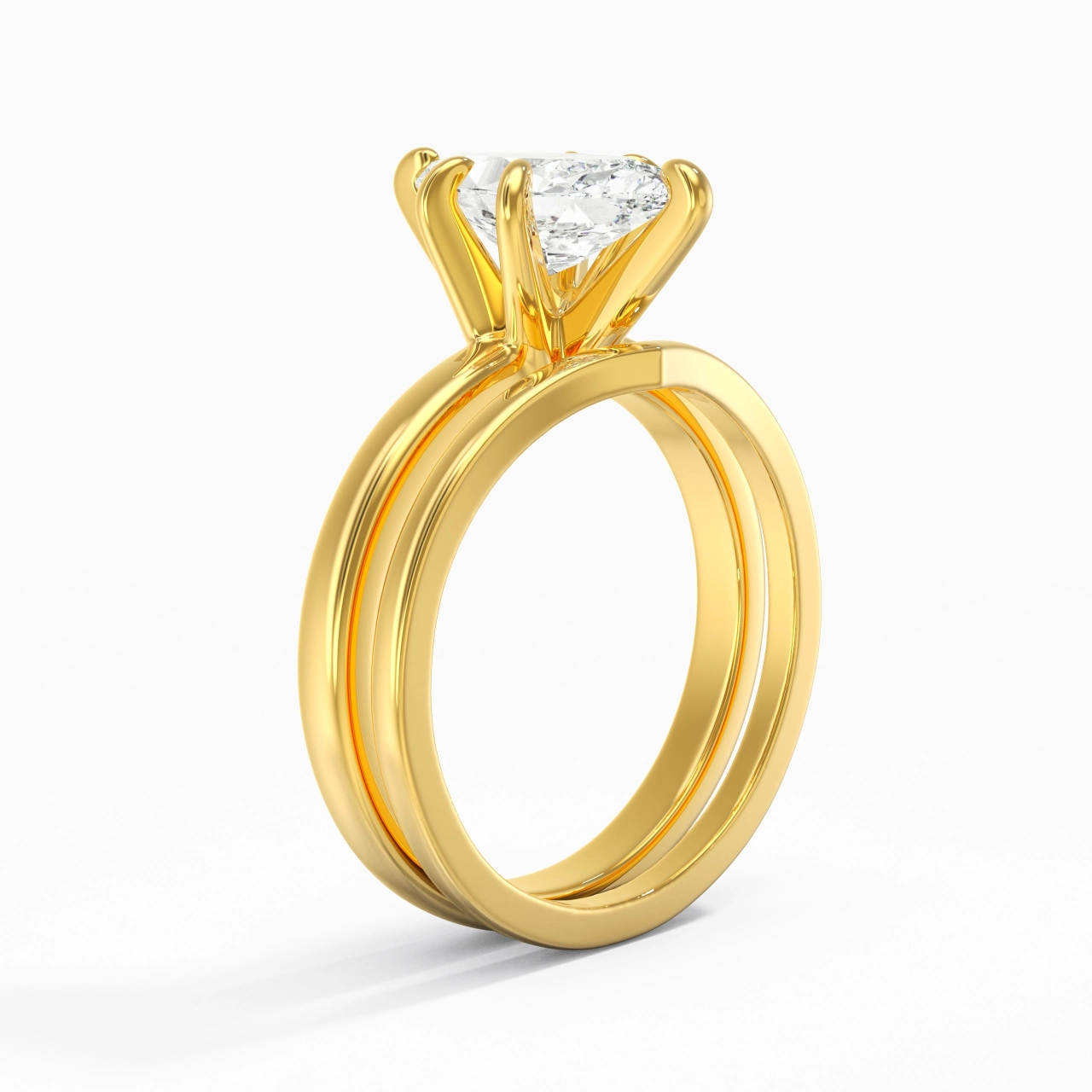 Classic Marquise Cut Wedding Ring Set