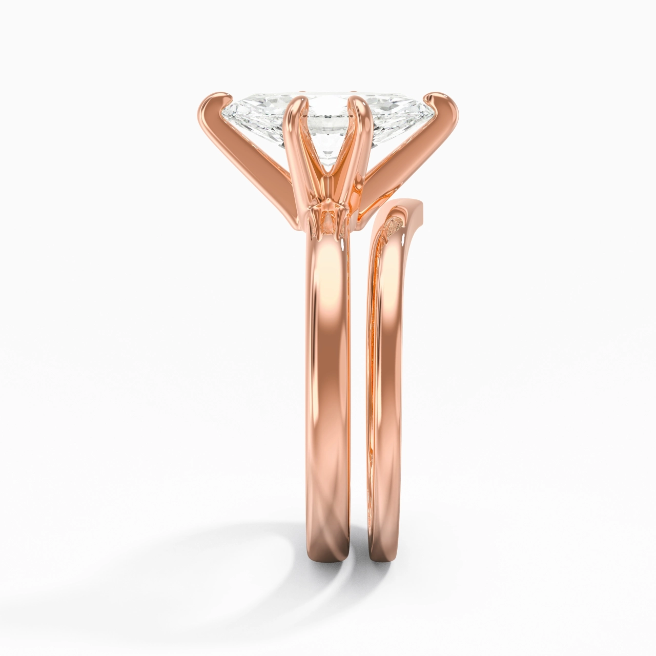 Classic Marquise Cut Wedding Ring Set