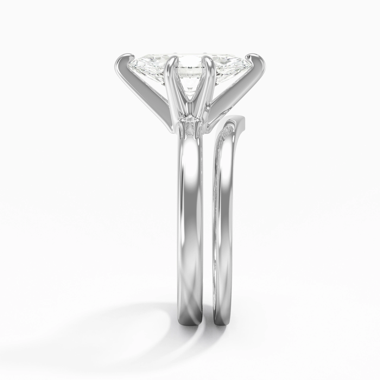 Classic Marquise Cut Wedding Ring Set
