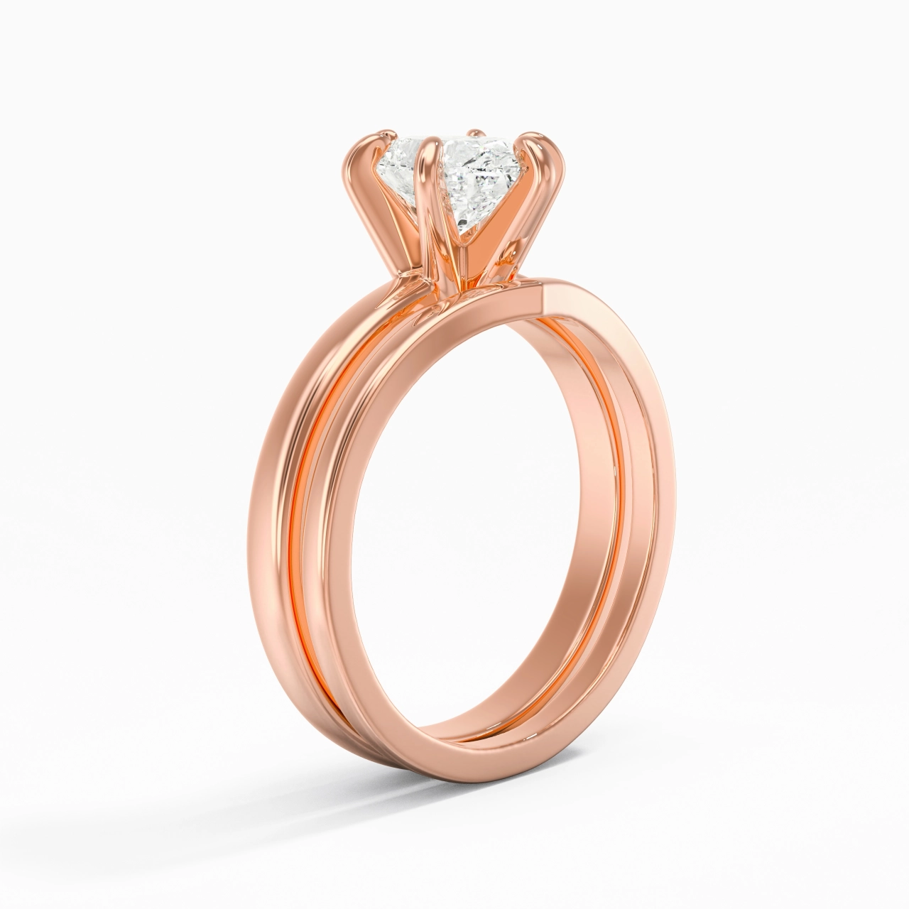 Classic Oval Cut Wedding Ring Set