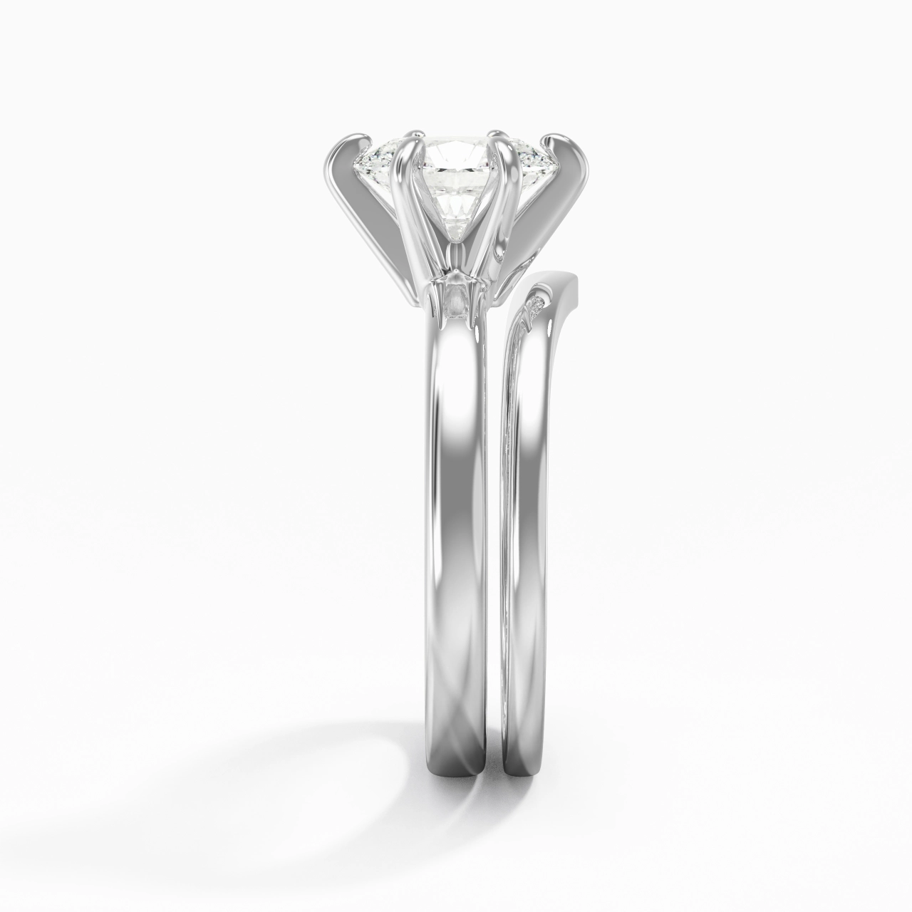 Classic Oval Cut Wedding Ring Set