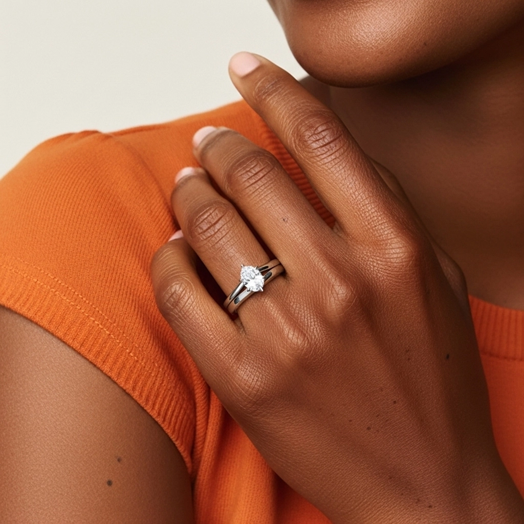 Classic Oval Cut Wedding Ring Set