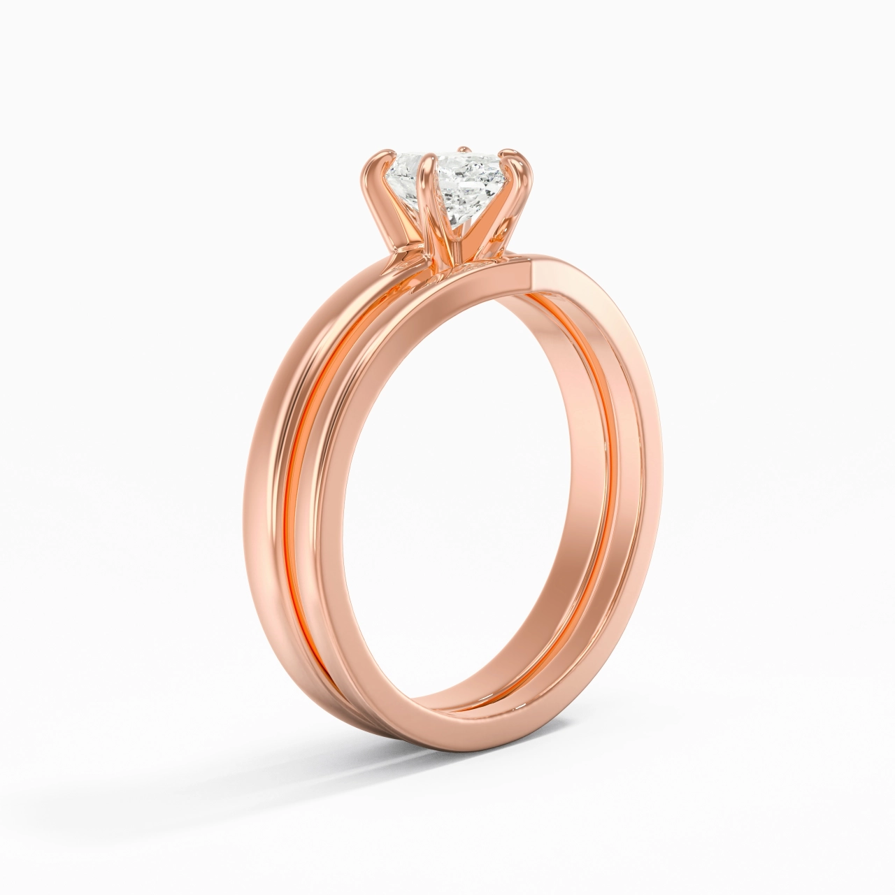 Classic Oval Cut Wedding Ring Set