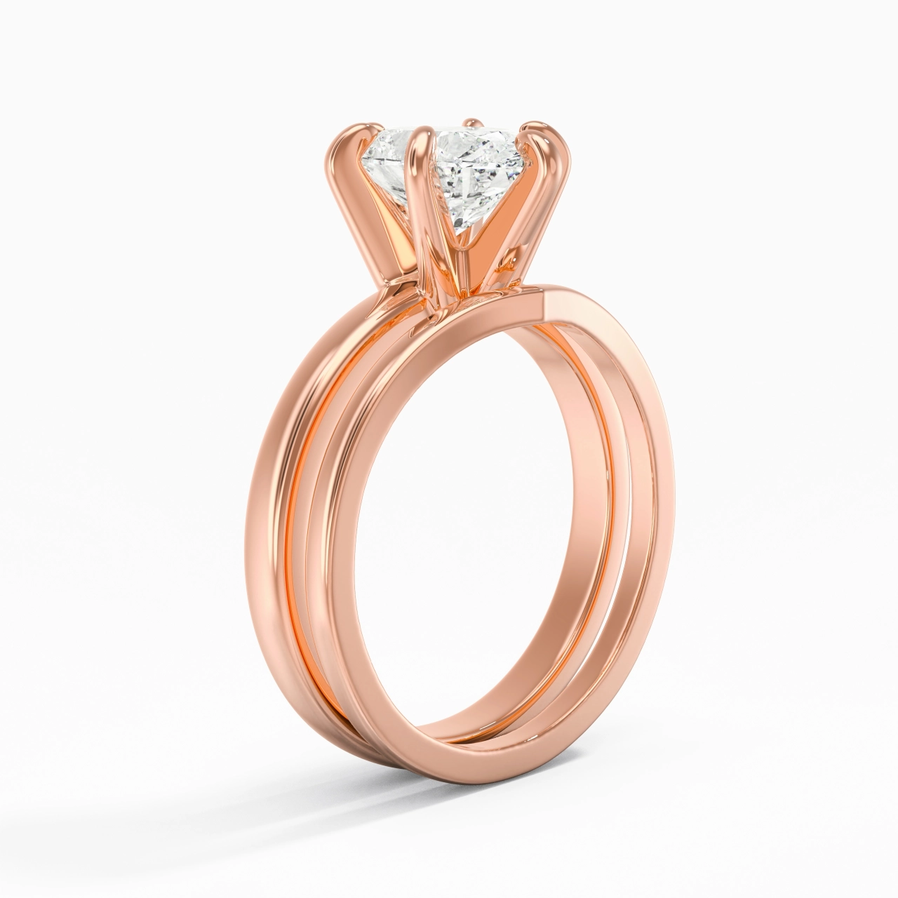 Classic Oval Cut Wedding Ring Set