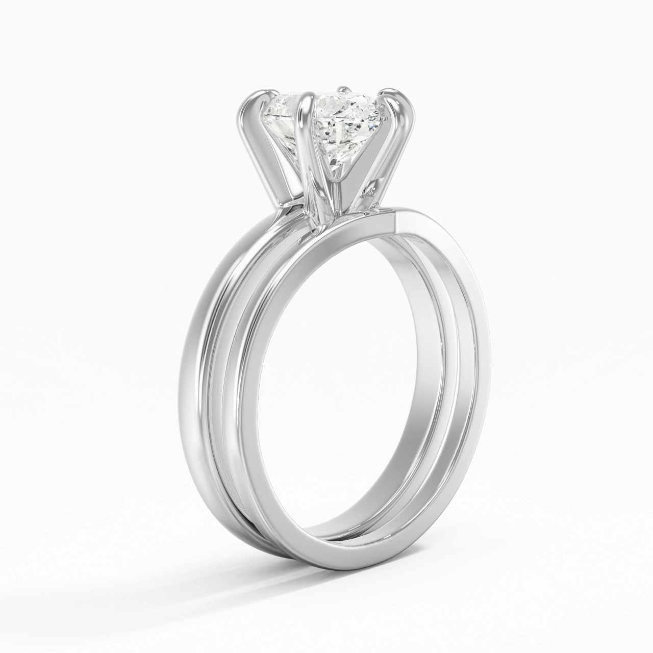 Classic Oval Cut Wedding Ring Set