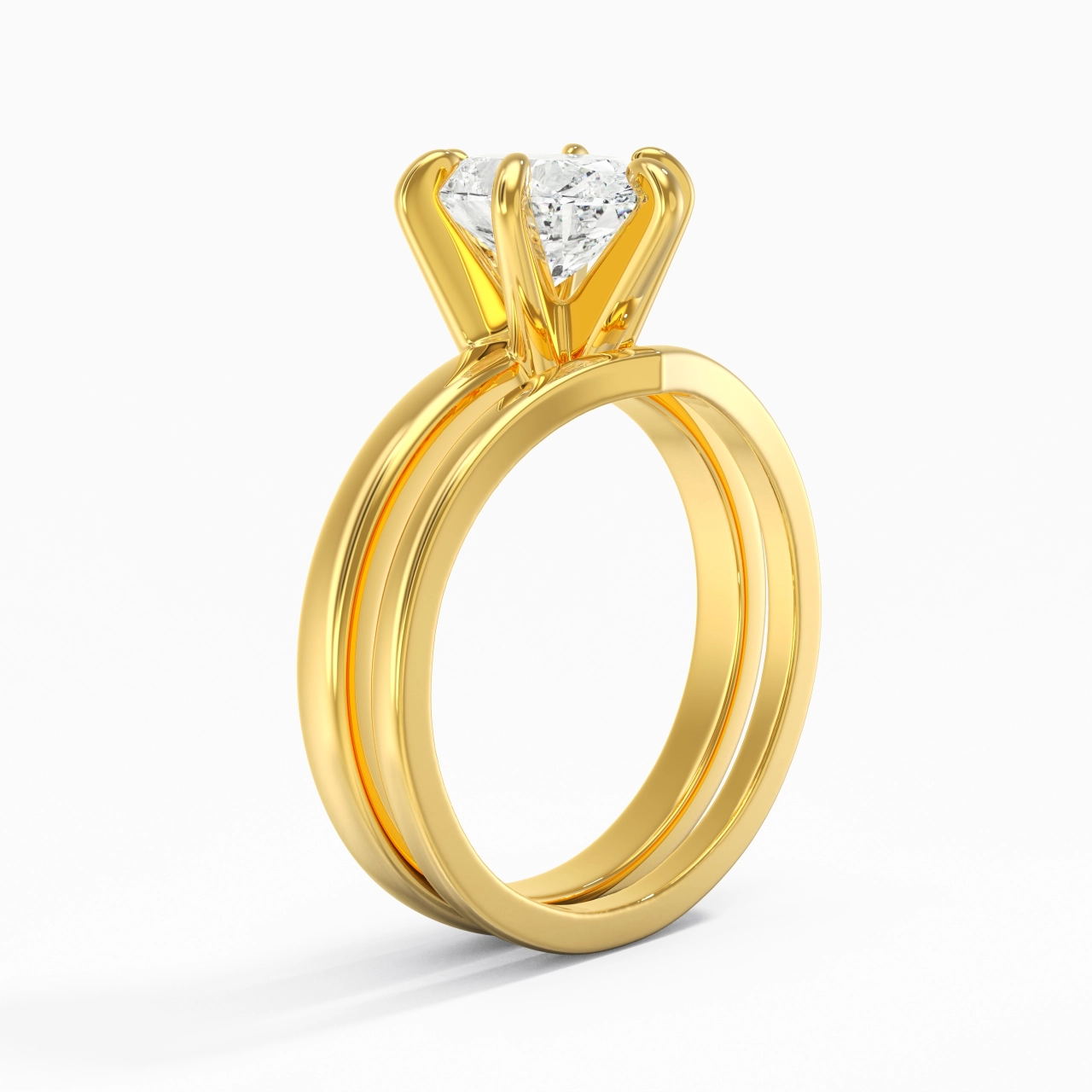 Classic Oval Cut Wedding Ring Set
