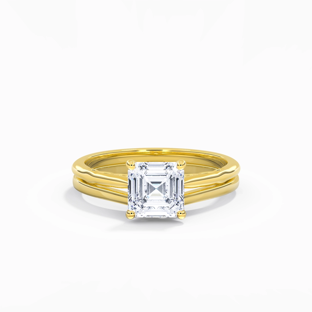 925 Sterling Silver Moissanite Bridal Set