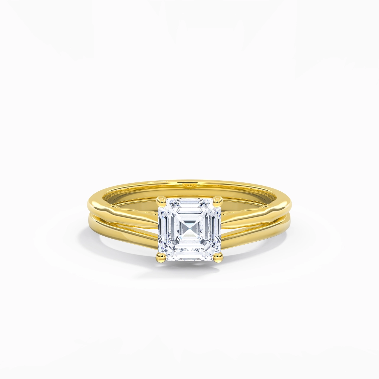 925 Sterling Silver Moissanite Bridal Set