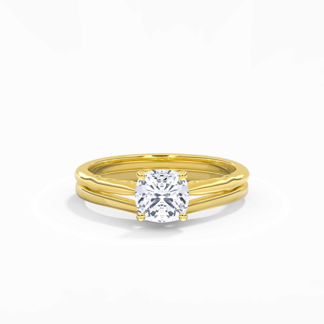 925 Sterling Silver Moissanite Bridal Set