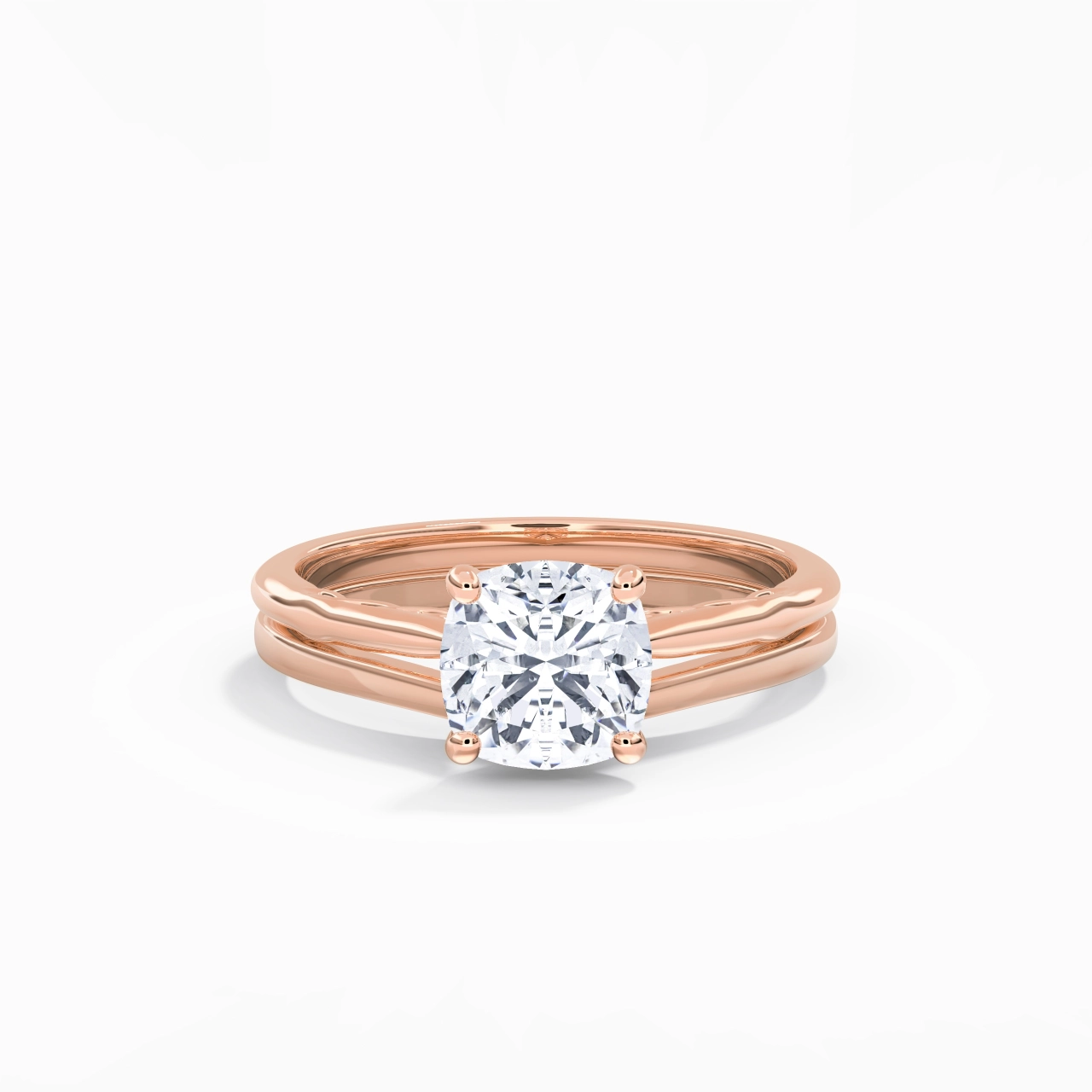 925 Sterling Silver Moissanite Bridal Set