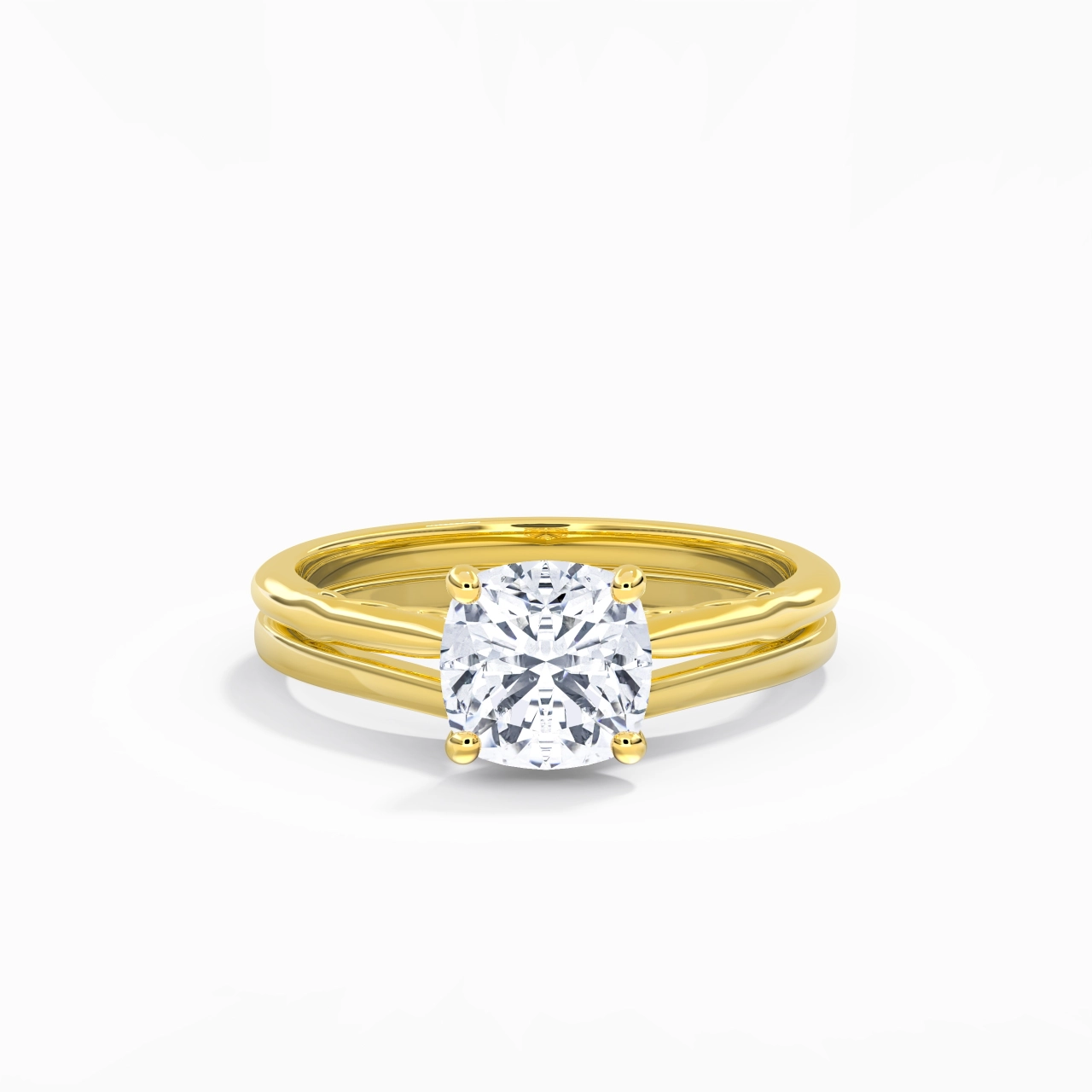 925 Sterling Silver Moissanite Bridal Set