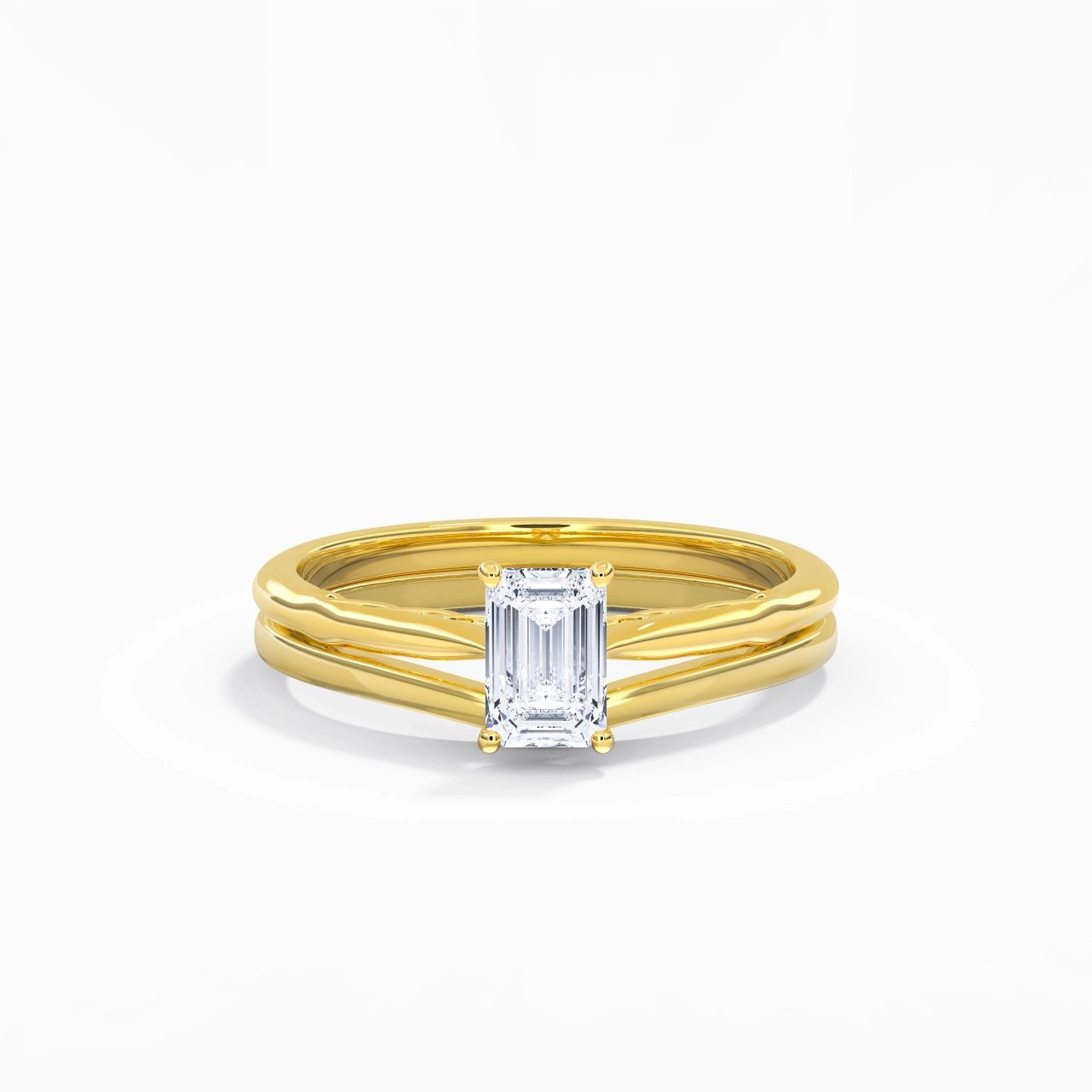 925 Sterling Silver Moissanite Bridal Set