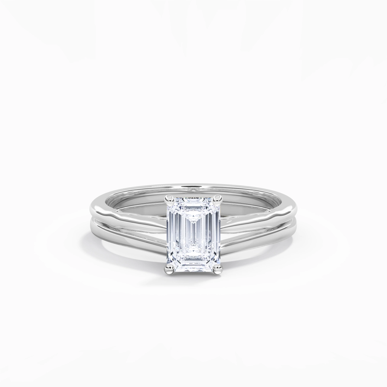 925 Sterling Silver Moissanite Bridal Set