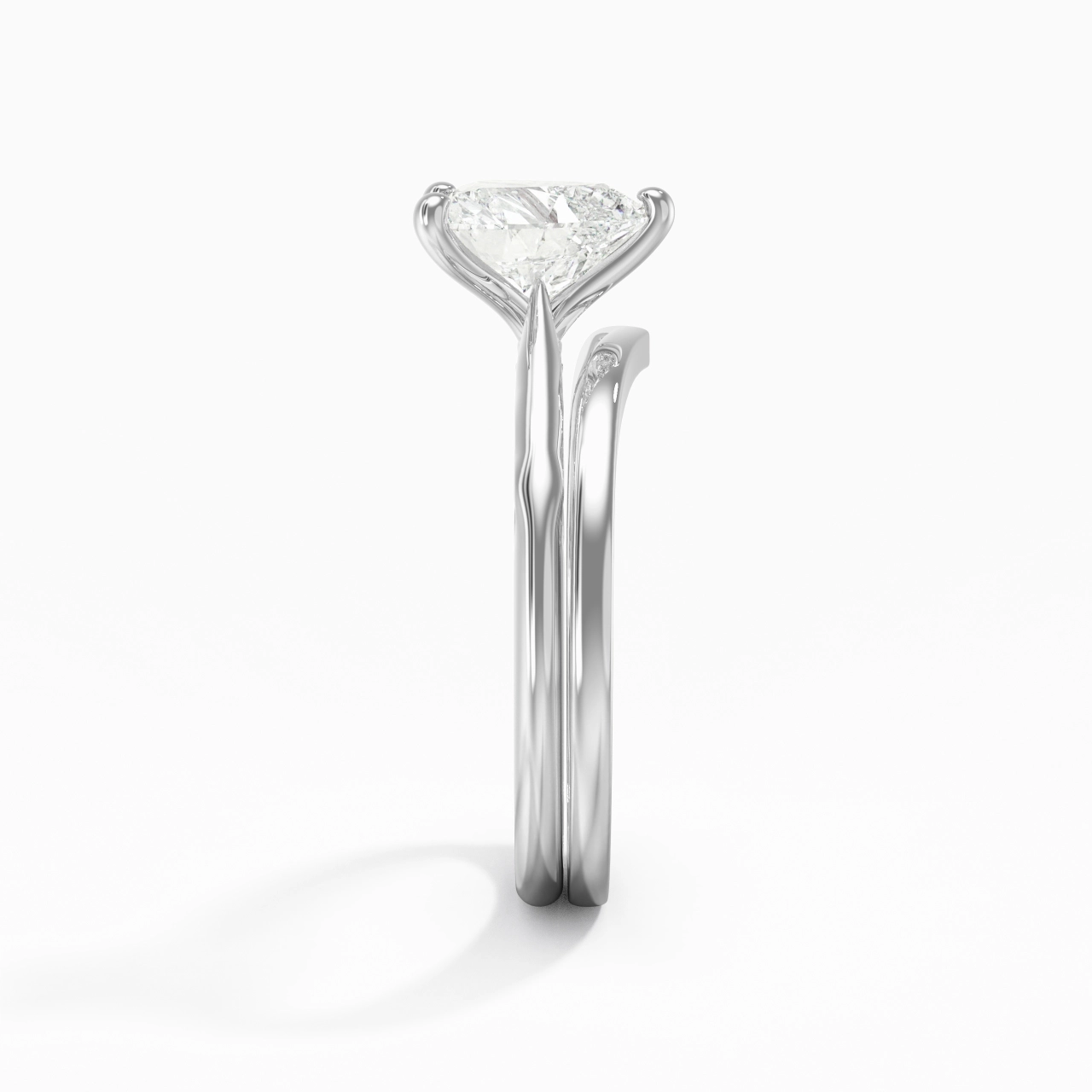 925 Sterling Silver Moissanite Bridal Set