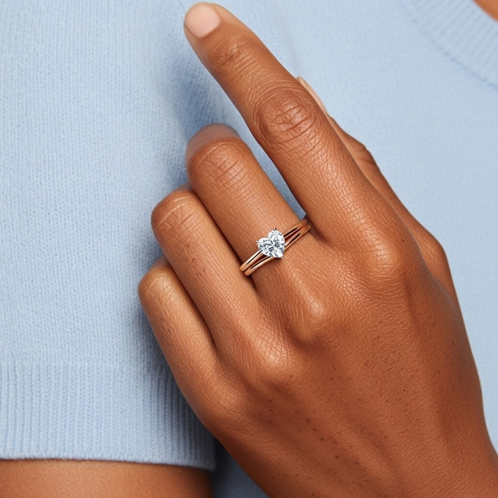 Plata esterlina 925 Moissanita Conjunto Nupcial