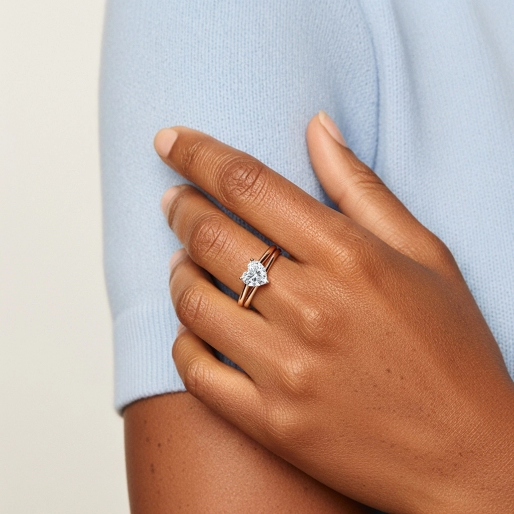 Plata esterlina 925 Moissanita Conjunto Nupcial