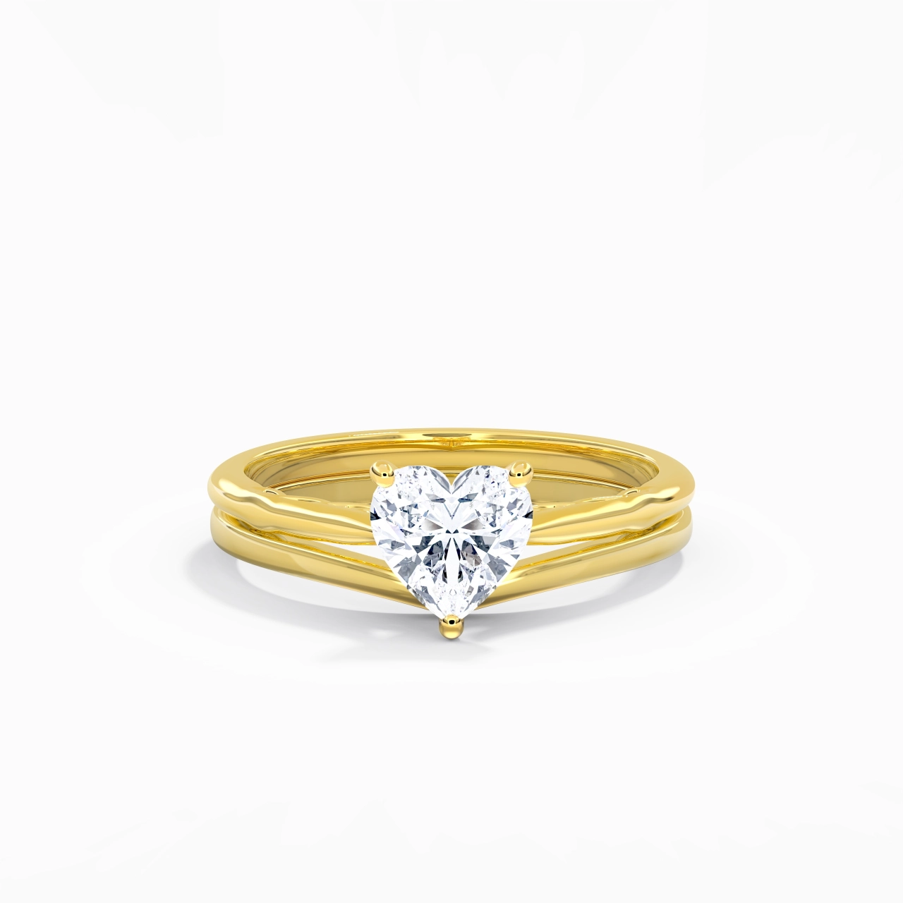 925 Sterling Silver Moissanite Bridal Set