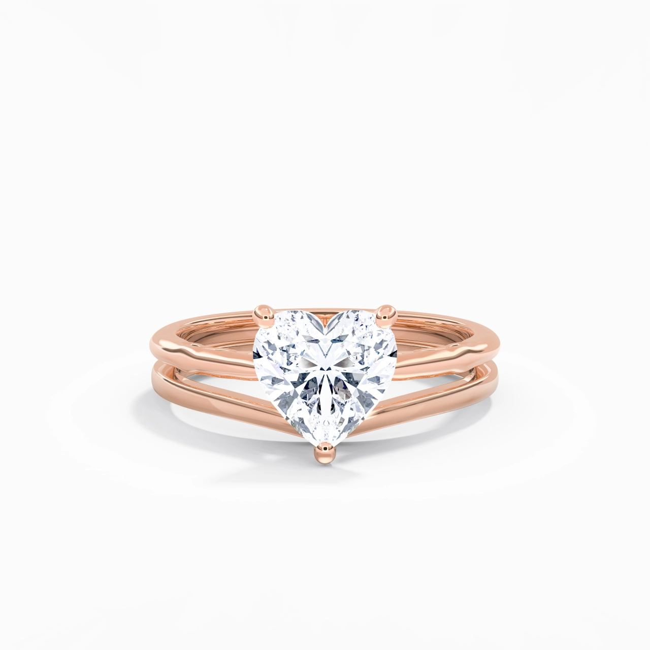 925 Sterling Silver Moissanite Bridal Set
