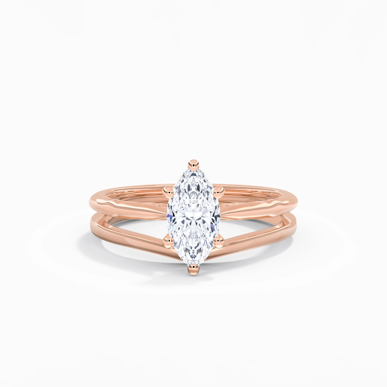 925 Sterling Silver Moissanite Bridal Set