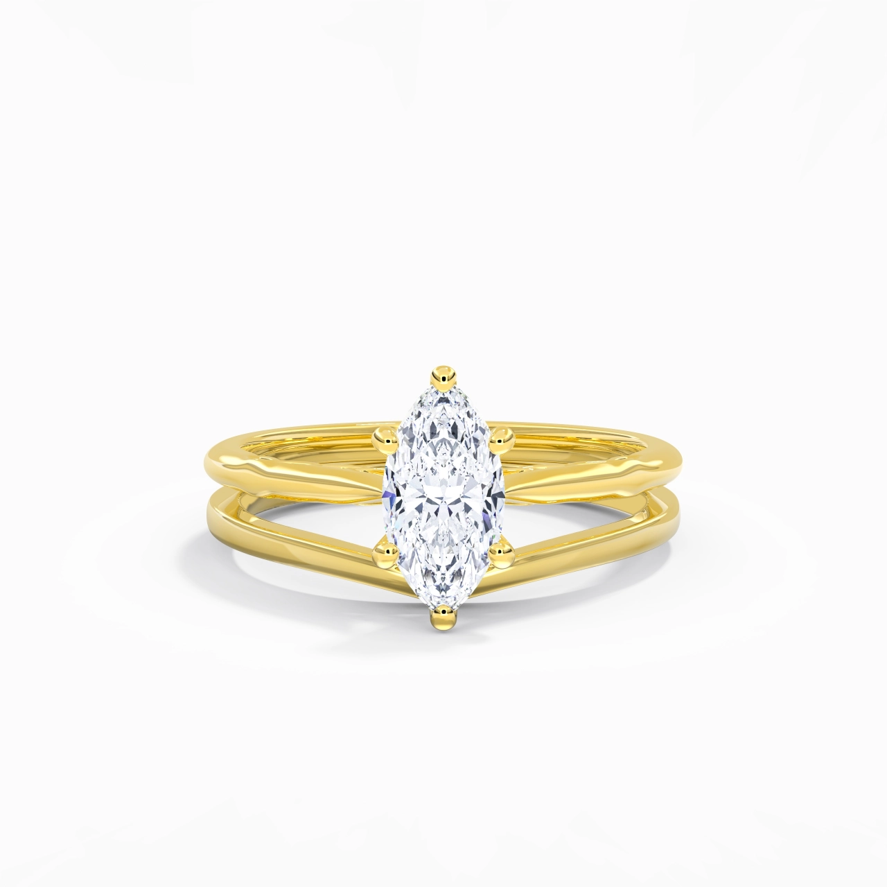 925 Sterling Silver Moissanite Bridal Set