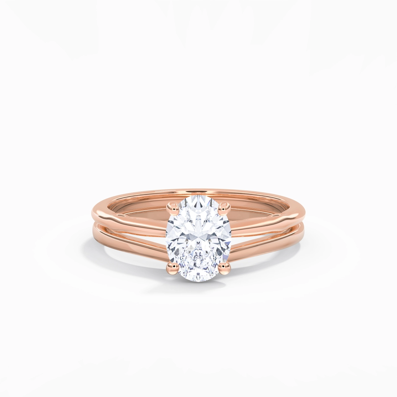 925 Sterling Silver Moissanite Bridal Set