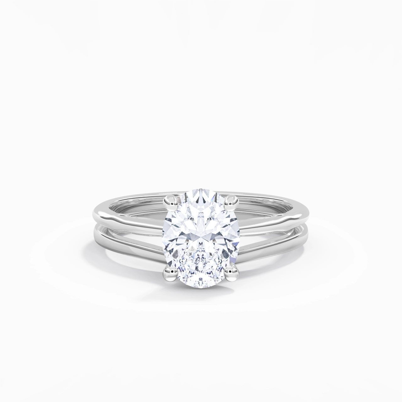 925 Sterling Silver Moissanite Bridal Set