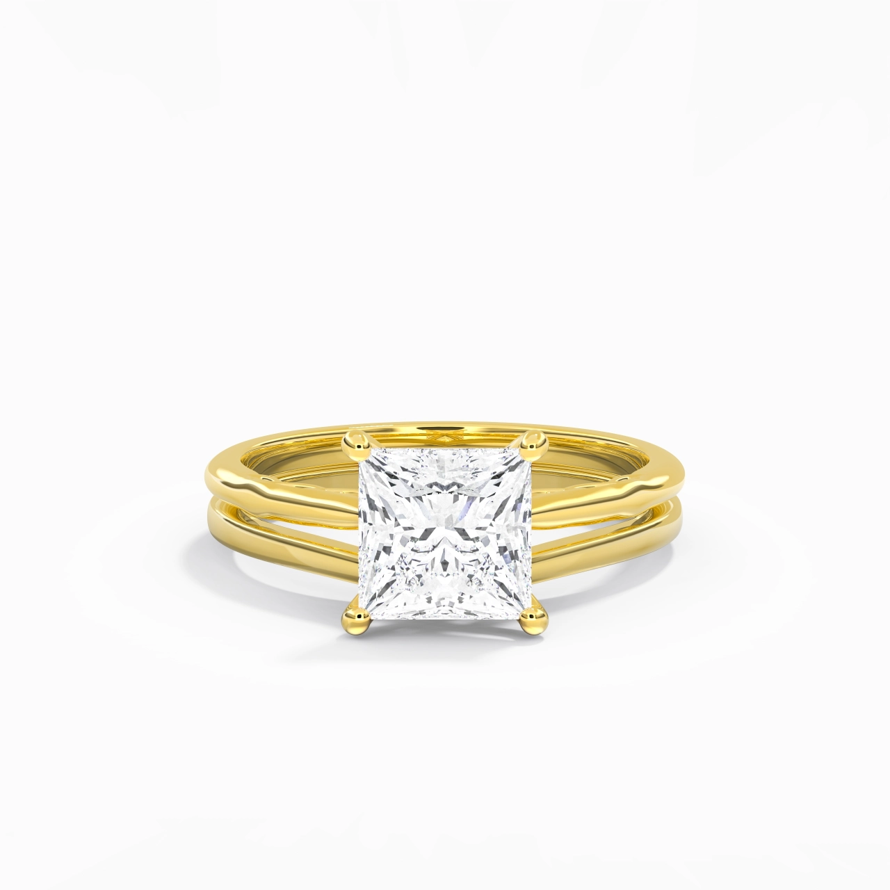 925 Sterling Silver Moissanite Bridal Set