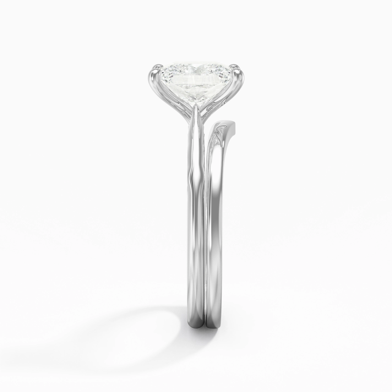 925 Sterling Silver Moissanite Bridal Set
