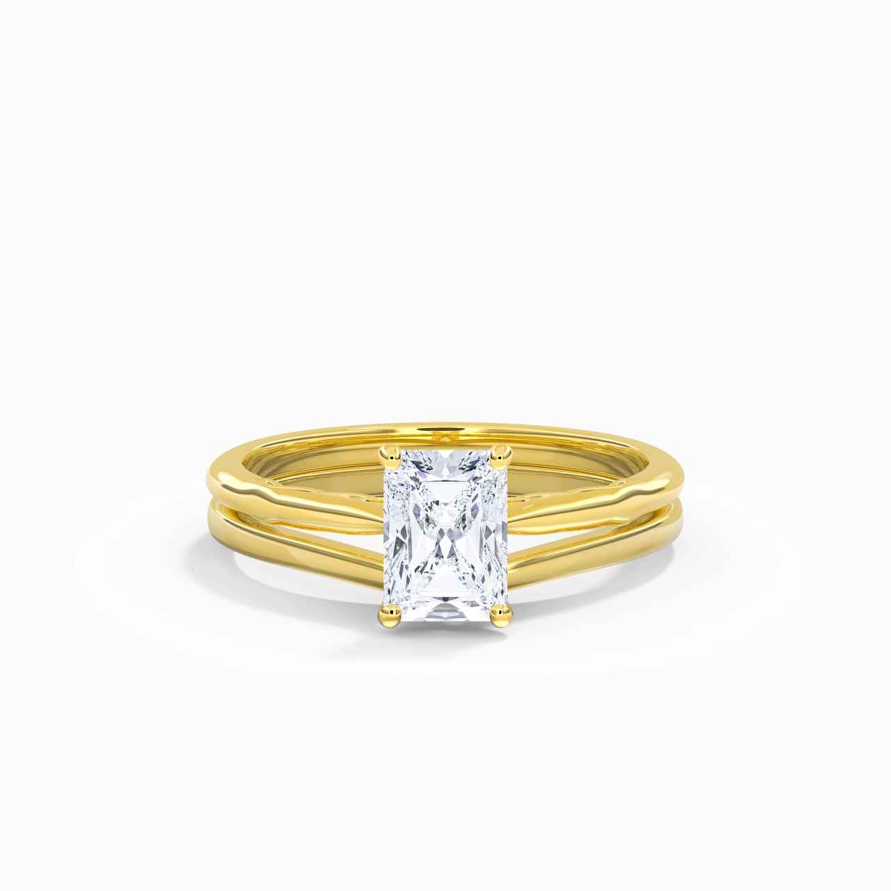925 Sterling Silver Moissanite Bridal Set