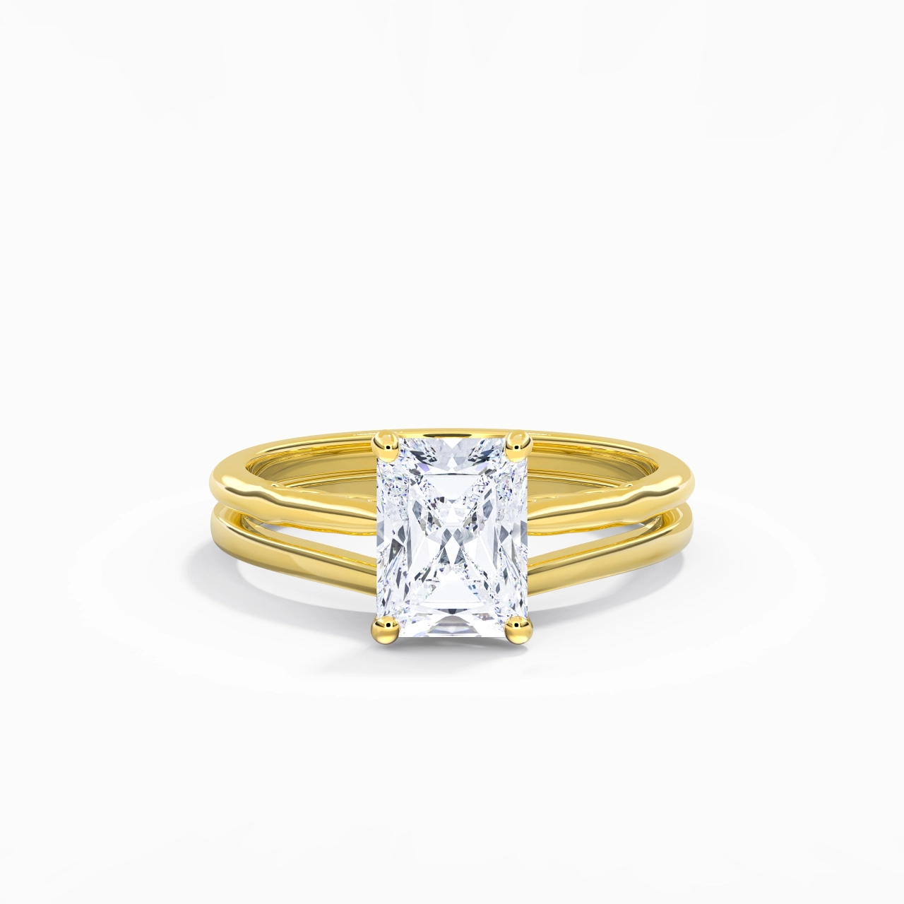 925 Sterling Silver Moissanite Bridal Set
