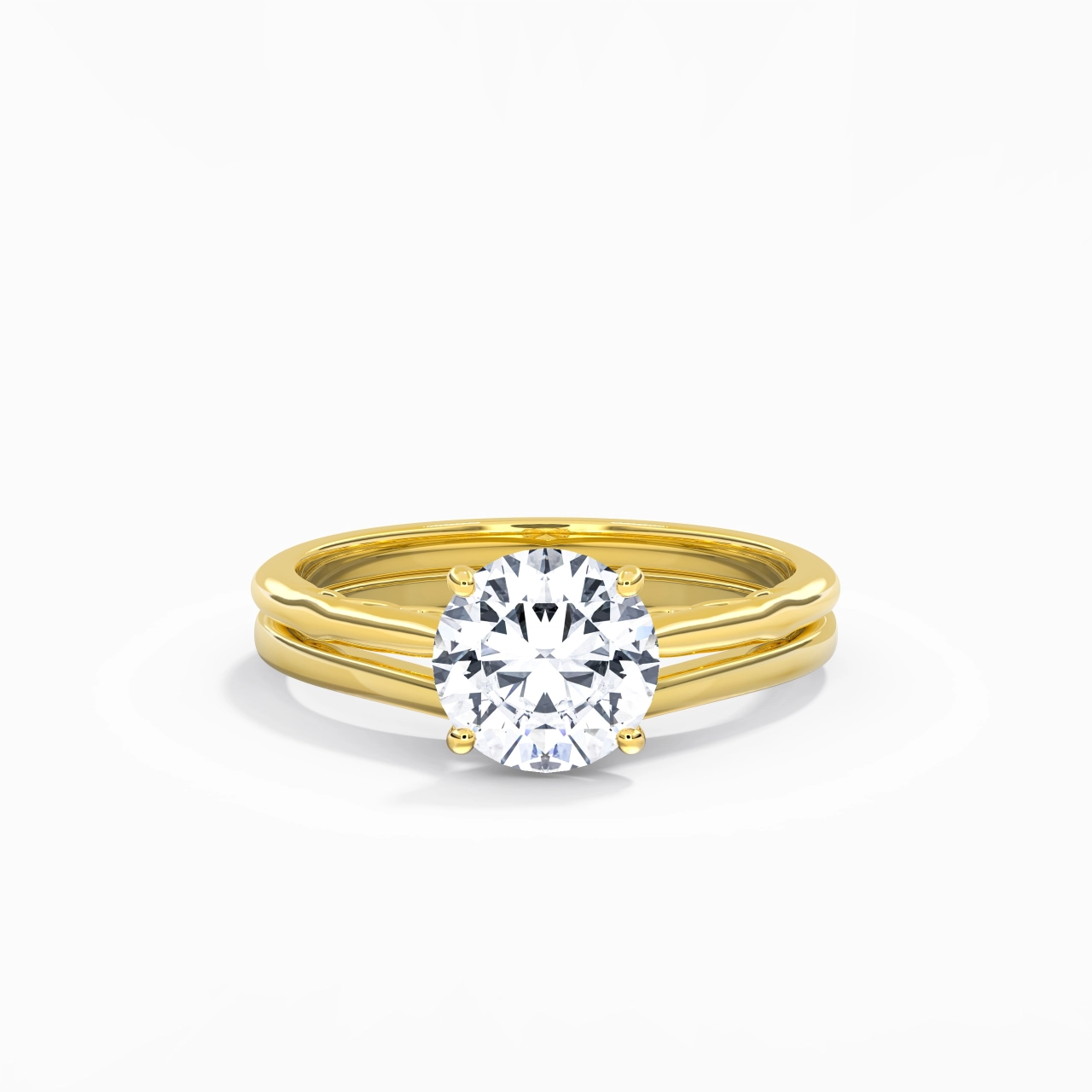 925 Sterling Silver Moissanite Bridal Set