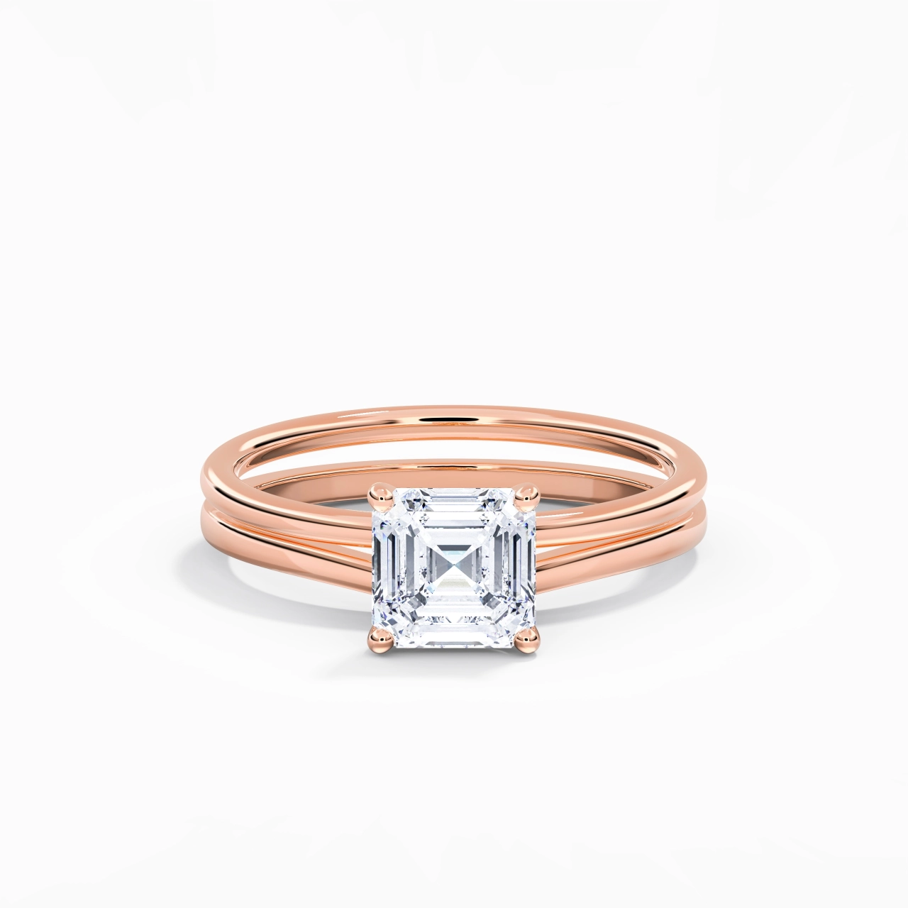 925 Sterling Silver Moissanite Bridal Set