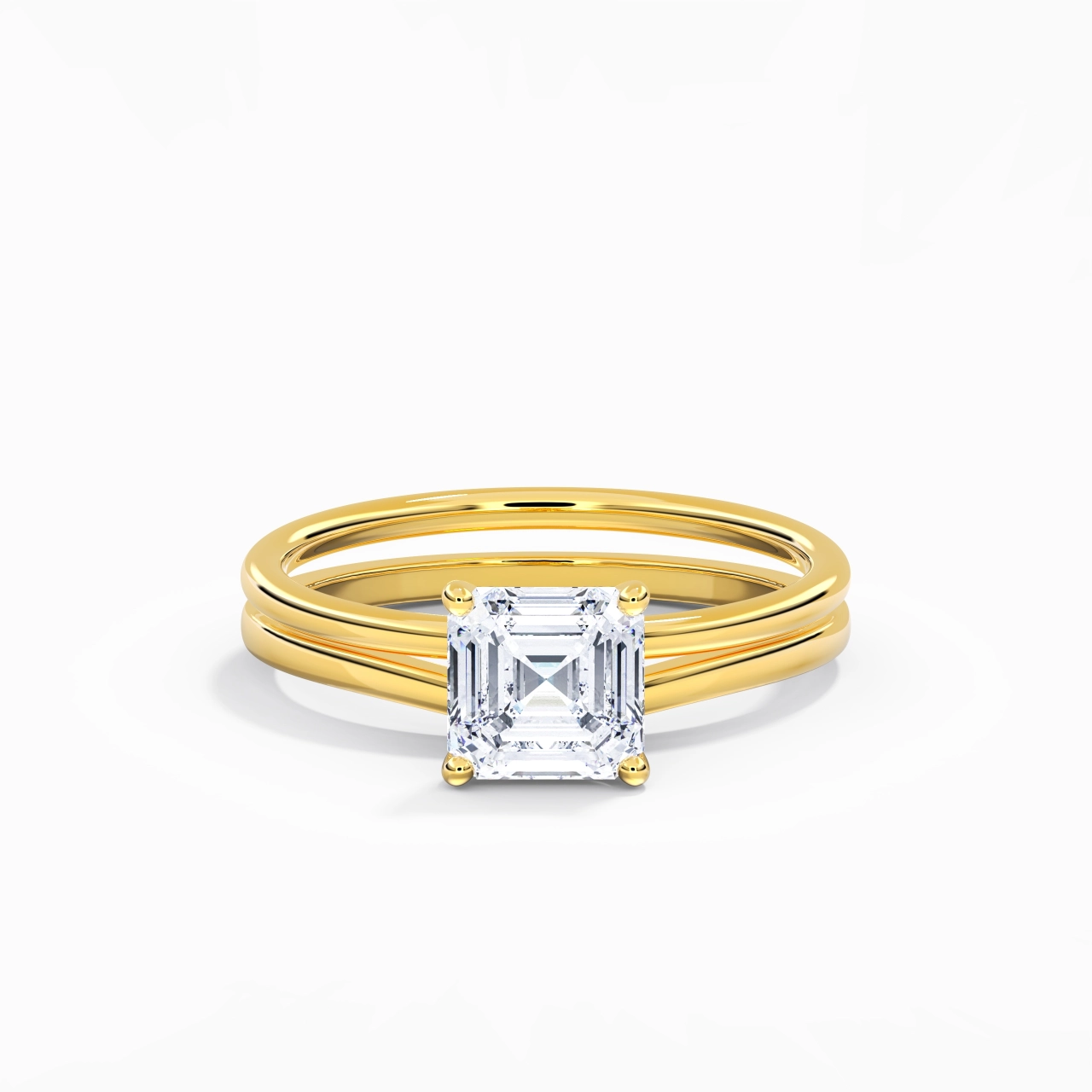 14K Gold Moissanite Bridal Set