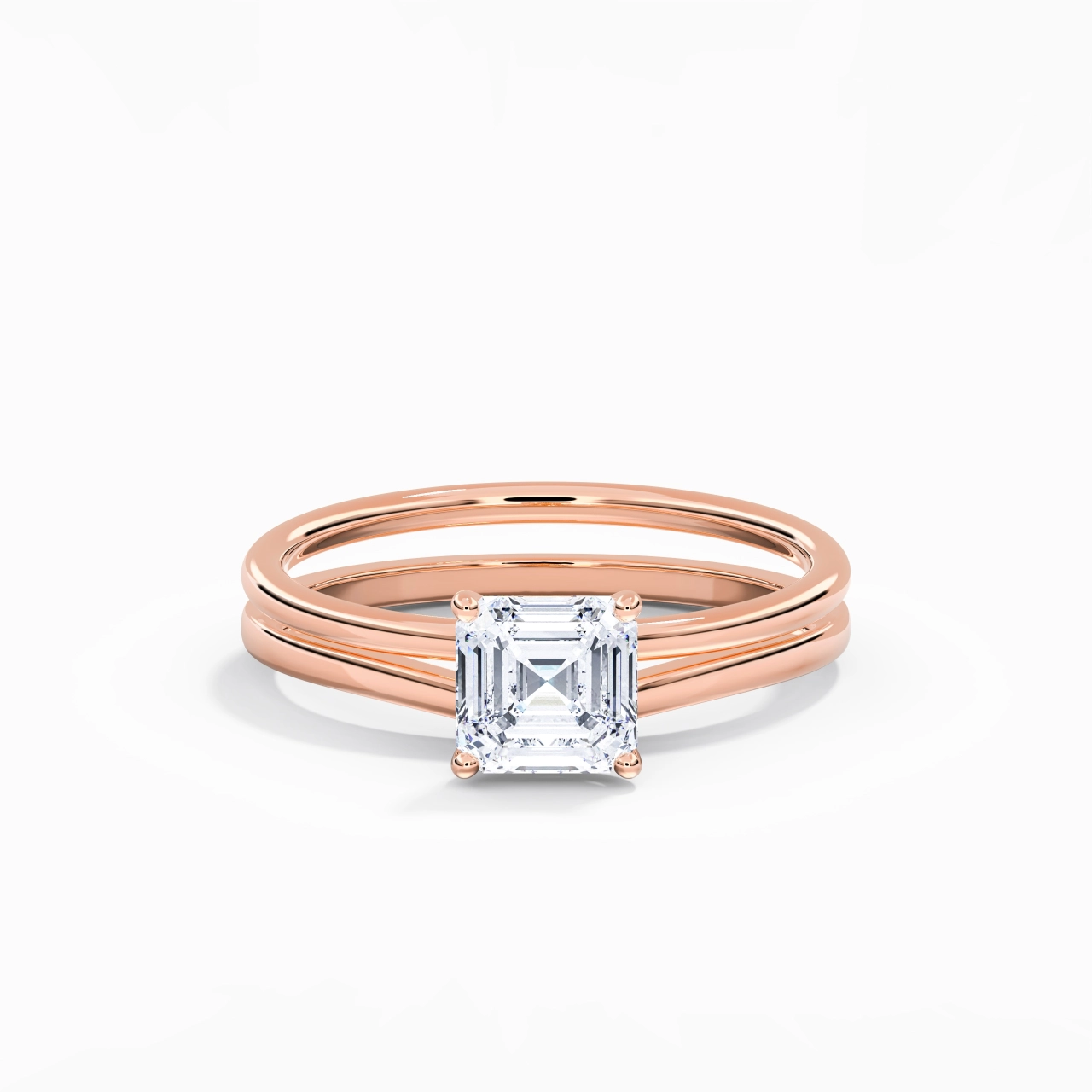 925 Sterling Silver Moissanite Bridal Set