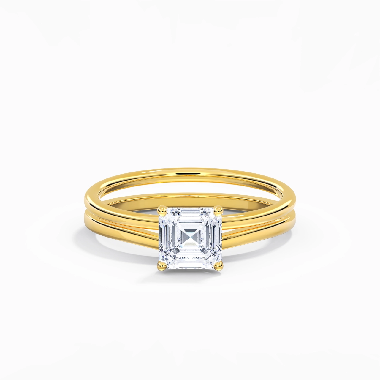 14K Gold Moissanite Bridal Set