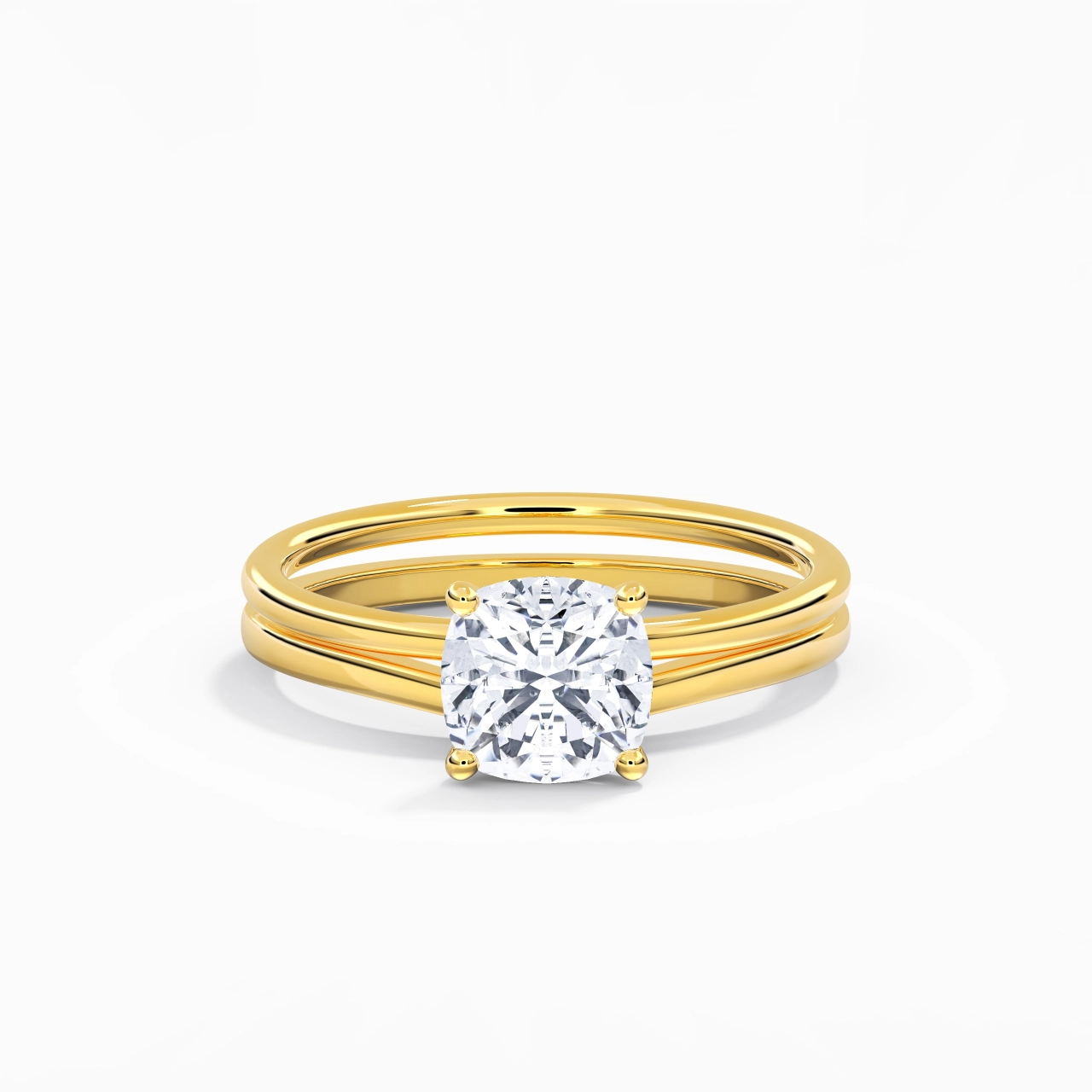 14K Gold Moissanite Bridal Set