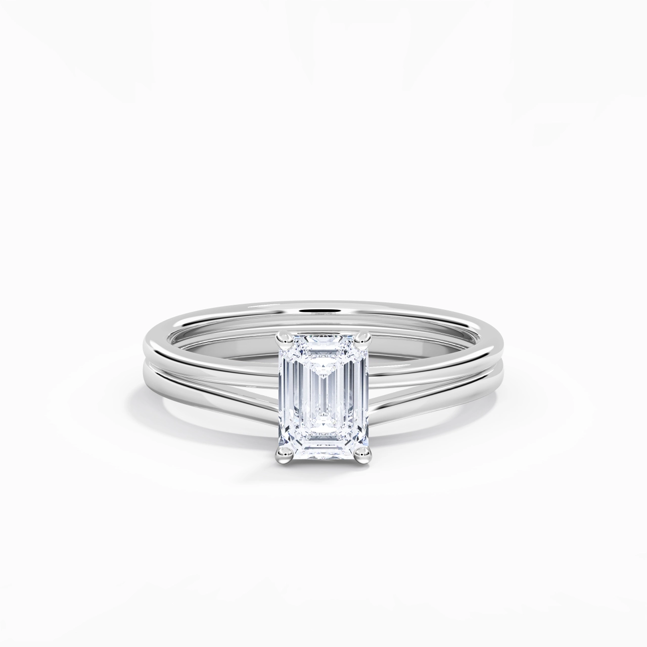 925 Sterling Silver Moissanite Bridal Set