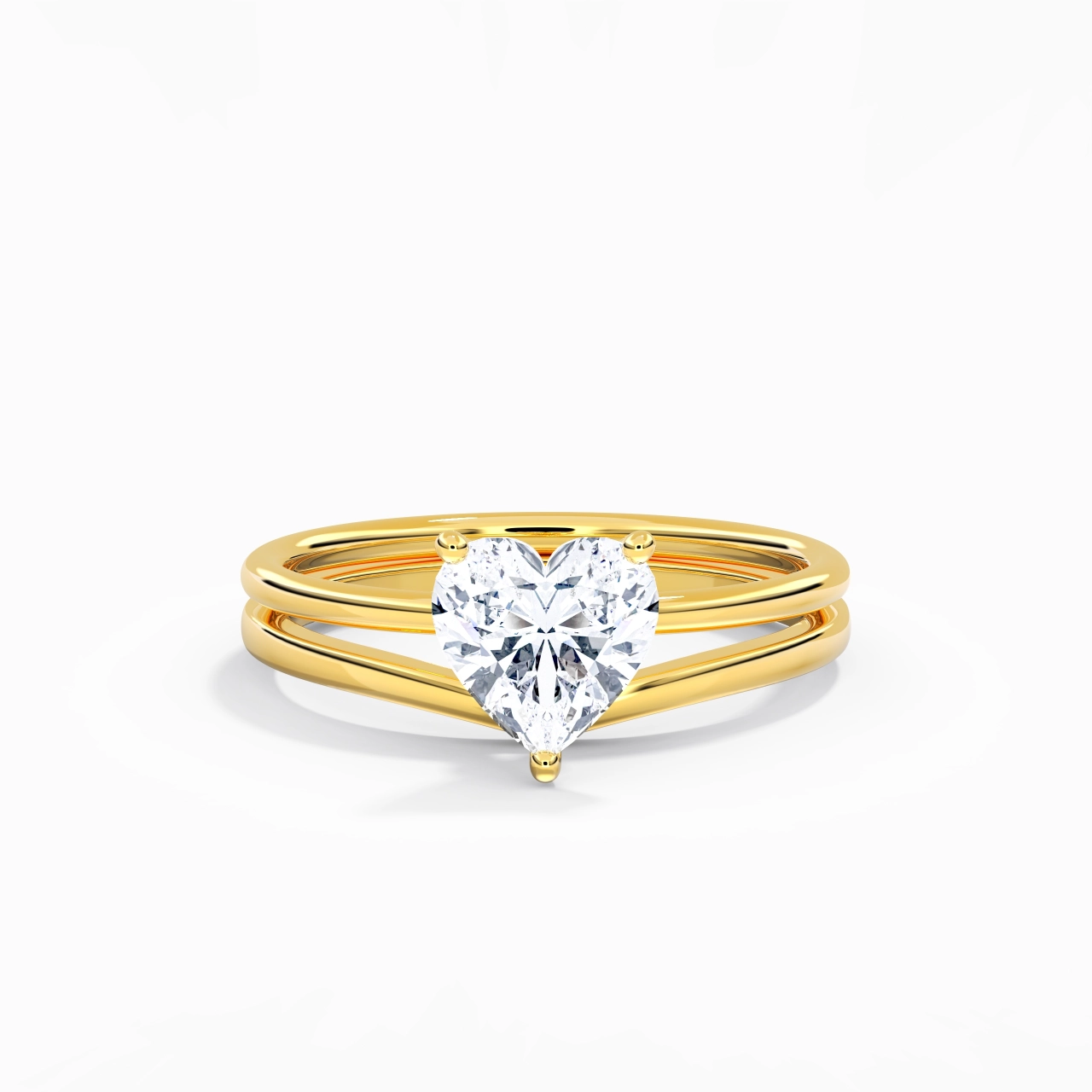 18K Gold Moissanite Bridal Set