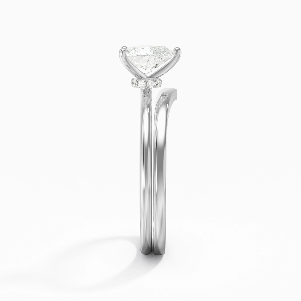 925 Sterling Silver Moissanite Bridal Set