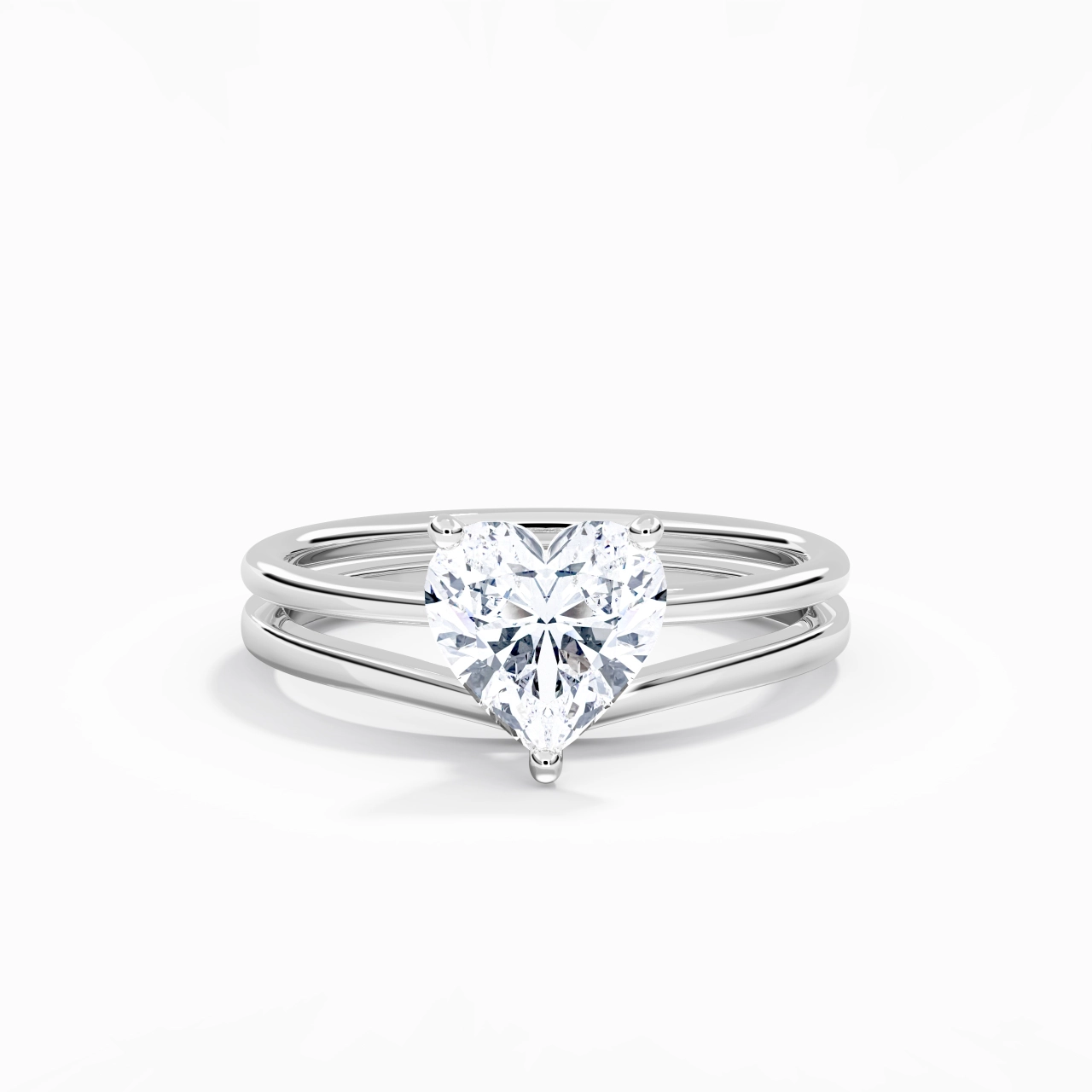 925 Sterling Silver Moissanite Bridal Set
