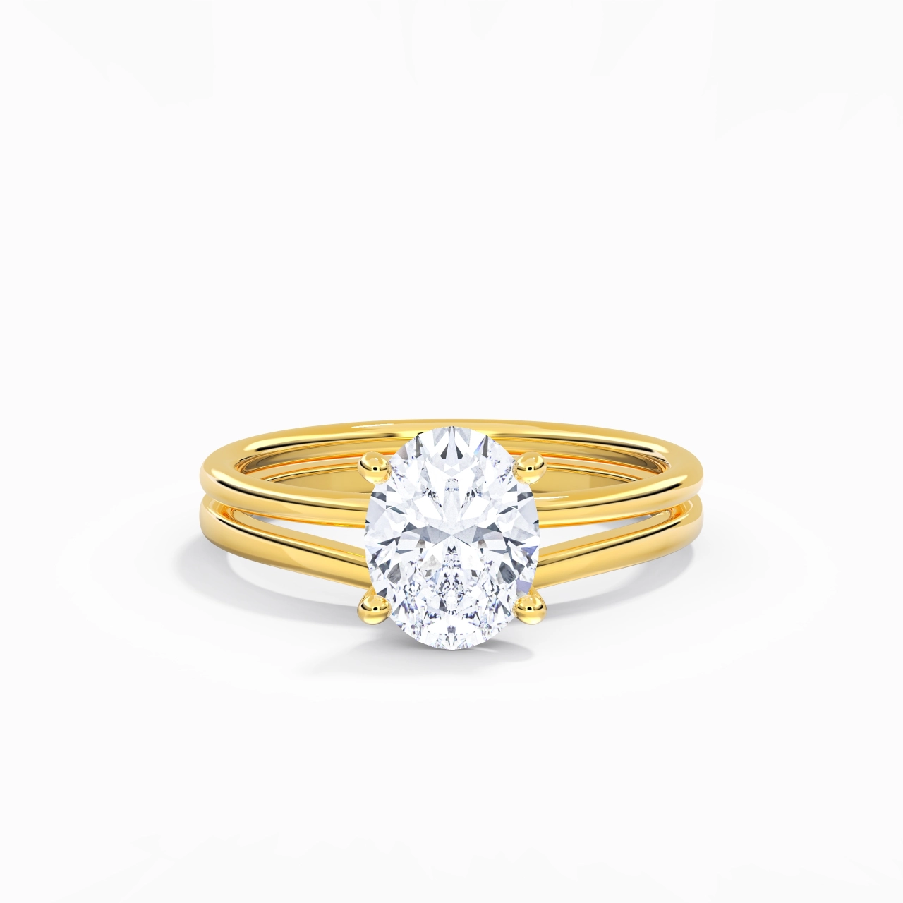 14K Gold Moissanite Bridal Set