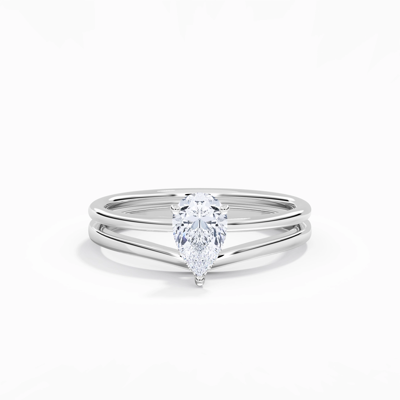 925 Sterling Silver Moissanite Bridal Set