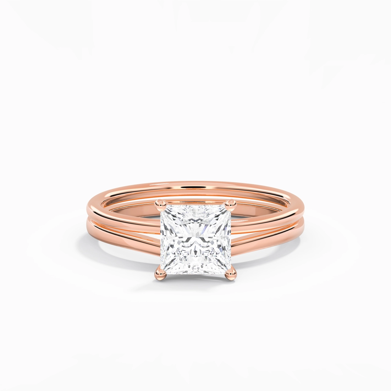 925 Sterling Silver Moissanite Bridal Set