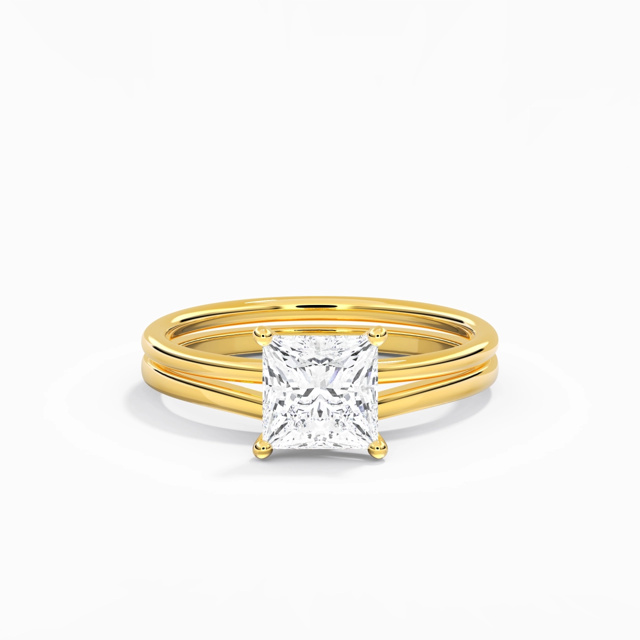 14K Gold Moissanite Bridal Set