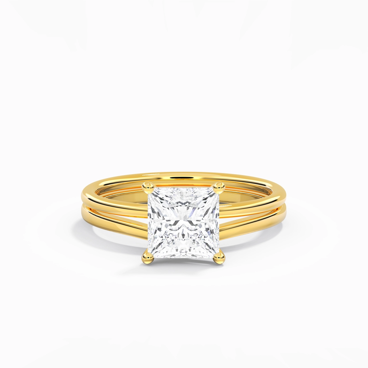 925 Sterling Silver Moissanite Bridal Set