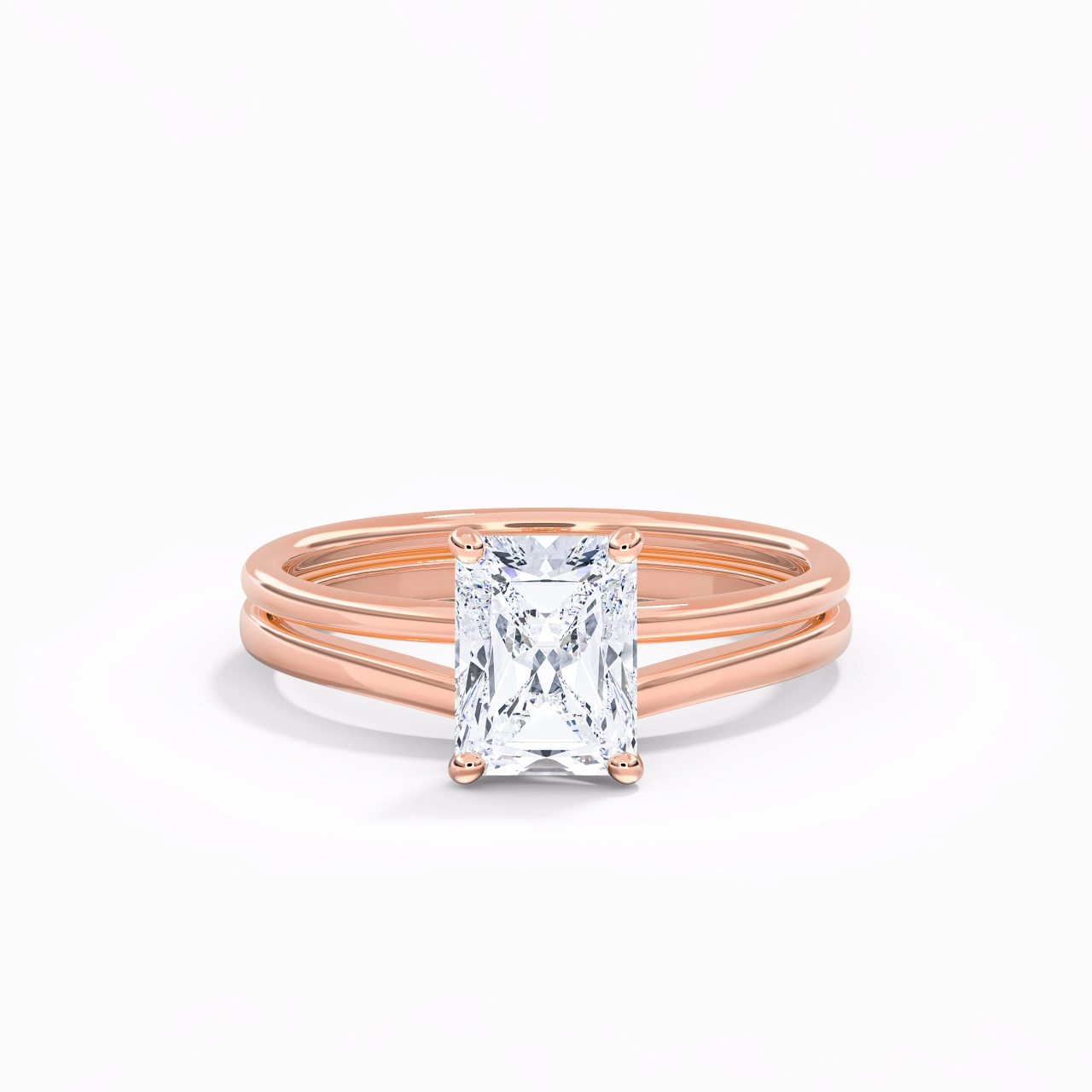 925 Sterling Silver Moissanite Bridal Set