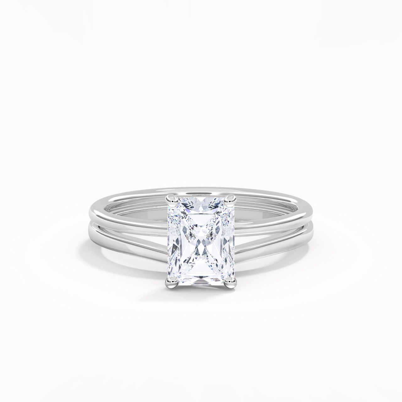 925 Sterling Silver Moissanite Bridal Set